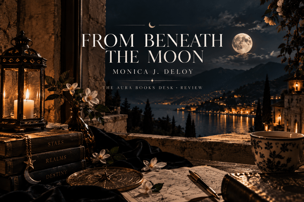 AURA Books Desk editorial review image for From Beneath the Moon by Monica J. DeLoy